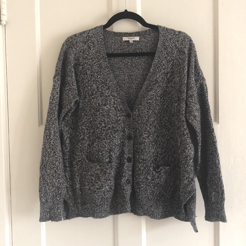 Heather Grey Sweater Cardigan size Medium